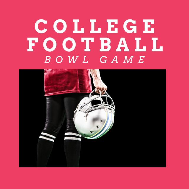 College Football Bowl Game Announcement - Download Free Stock Templates Pikwizard.com