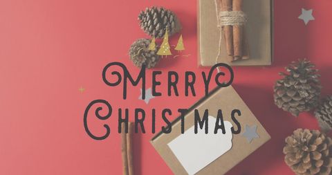 Creative Christmas Greeting with Festive Decorations - Download Free Stock Images Pikwizard.com
