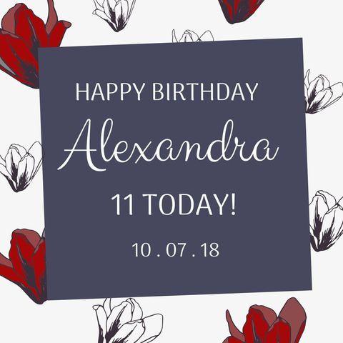 Happy Birthday Celebration Floral Design Template - Download Free Stock Templates Pikwizard.com