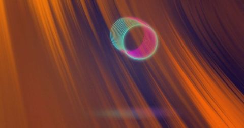 Abstract Vibrant Light Trails with Dynamic Circles - Download Free Stock Images Pikwizard.com