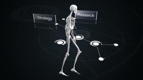Digital Human Skeleton with Data Connections