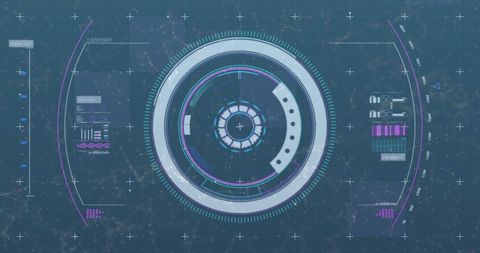 Futuristic Digital Interface with Scope and Data Elements - Download Free Stock Images Pikwizard.com