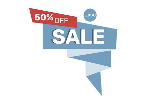 bold 50% off sale banner with modern design - Download Free Stock Templates Pikwizard.com