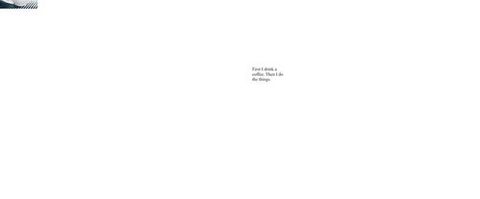 Inspirational coffee quote on minimalist background