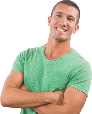 confident young man smiling on transparent background - Download Free Stock Videos Pikwizard.com