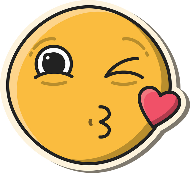 Transparent Emoji Icon Winking and Blowing Kiss with Red Heart - Download Free Stock Videos Pikwizard.com