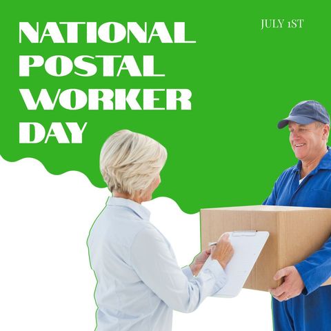 celebrating national postal worker day with delivery professionals - Download Free Stock Templates Pikwizard.com