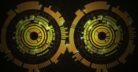 Futuristic Digital Interface Circles with Light Effects - Download Free Stock Images Pikwizard.com