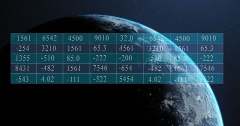 Financial Data Processing Over Earth's Digital Horizon - Download Free Stock Images Pikwizard.com