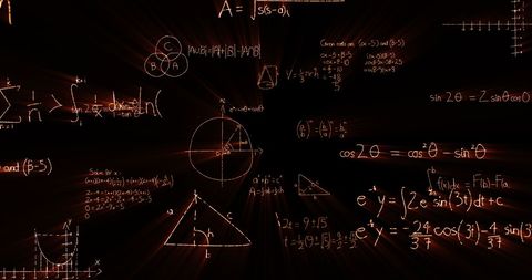 Numerical Equations Radiating from Blackboard - Download Free Stock Images Pikwizard.com
