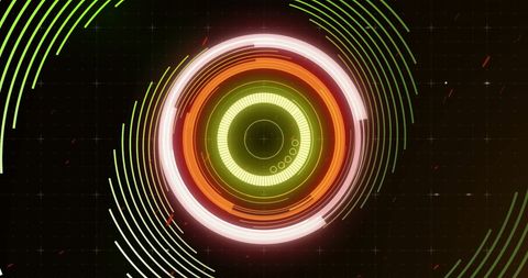 Futuristic Digital Interface with Targeting Scope and Spin - Download Free Stock Images Pikwizard.com
