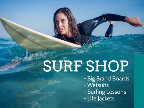 Energetic Female Surfer Paddling Sea, Promoting Adventure - Download Free Stock Templates Pikwizard.com