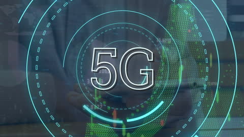 5G Technology Concept with Smartphone Interaction