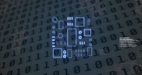 Binary Data Concept with 6G and Processor Elements - Download Free Stock Images Pikwizard.com