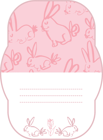Cute Pink Bunny Vector Tag on Transparent Background - Download Free Stock Videos Pikwizard.com