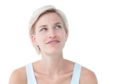 transparent expression of thoughtful woman with short blonde hair - Download Free Stock Videos Pikwizard.com