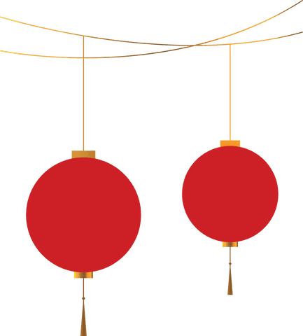 transparent red lanterns hanging on string illustration - Download Free Stock Videos Pikwizard.com