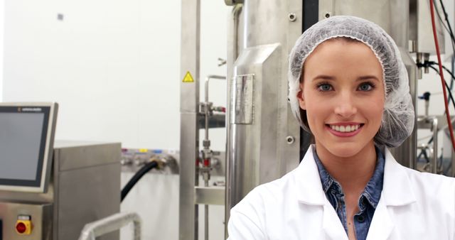 Female Scientist Smiling in Laboratory Reflecting STEM Progress - Download Free Stock Images Pikwizard.com