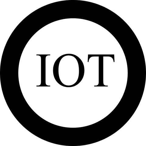 IOT Text Inside Black Circle on Transparent Background - Download Free Stock Videos Pikwizard.com