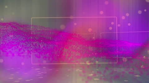 Vibrant Light Trails on Purple Abstract Backdrop