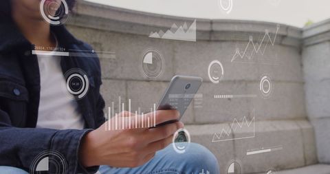 Technology Interface with Live Data Analytics Display