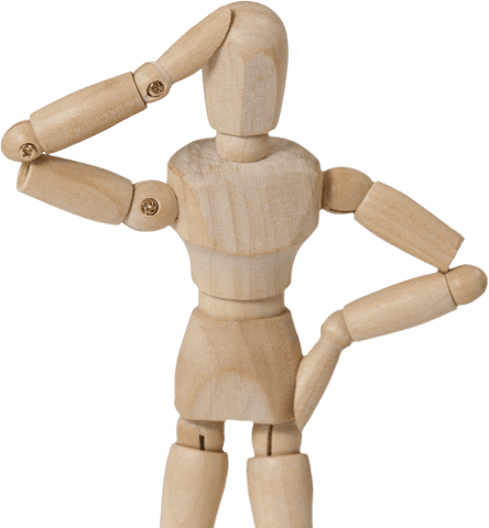 confused wooden puppet with transparent background - Download Free Stock Videos Pikwizard.com