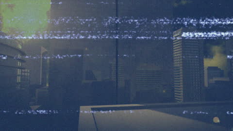 Digitally Interfered Cityscape Animation