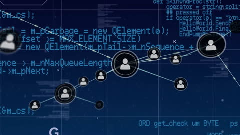 Digital Connectivity and Data Flow in Cyber Network Animation