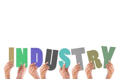 hands holding industry text on transparent background - Download Free Stock Videos Pikwizard.com
