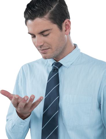 businessman exploring futuristic transparent mobile device - Download Free Stock Videos Pikwizard.com