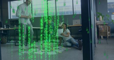 Diverse Team Engaged in Digital Data Processing in Office Environment - Download Free Stock Images Pikwizard.com