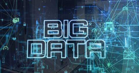 Digital Big Data Concept with Network Connections - Download Free Stock Images Pikwizard.com