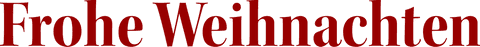German frohe weihnachten text on transparent background