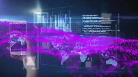 Global Digital Data Visualization with Cyber Network Connections