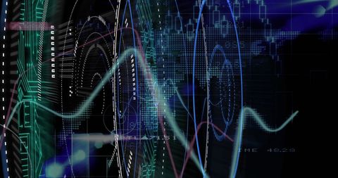 Abstract Digital Data Analysis and Global Interface Concept - Download Free Stock Images Pikwizard.com