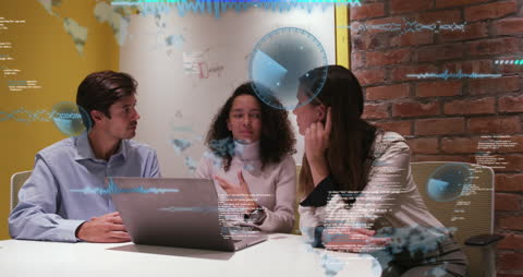 Team Collaboration in Tech-Focused Modern Office