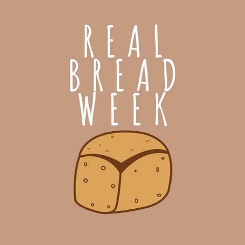 real bread week celebration banner with loaf icon - Download Free Stock Templates Pikwizard.com