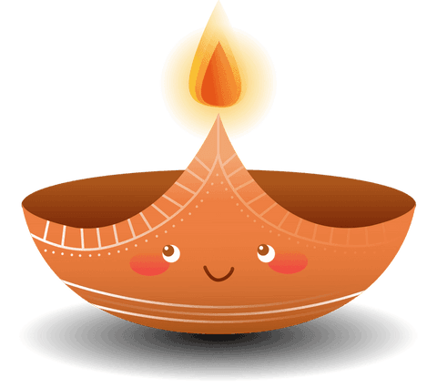 transparent smiling clay oil lamp with glowing flame - Download Free Stock Videos Pikwizard.com