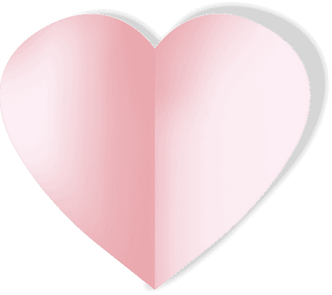 Transparent Pink Folded Heart Illustrating Romantic Love - Download Free Stock Videos Pikwizard.com