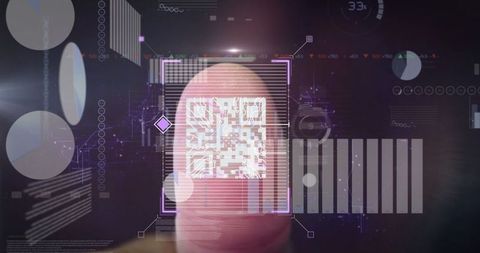 Thumb Scanning with Holographic Interface and Translucent QR Code