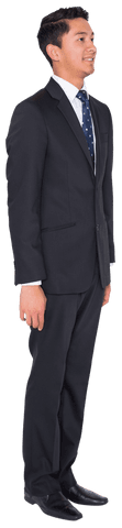 Elegant Biracial Businessman on Transparent Background Vector