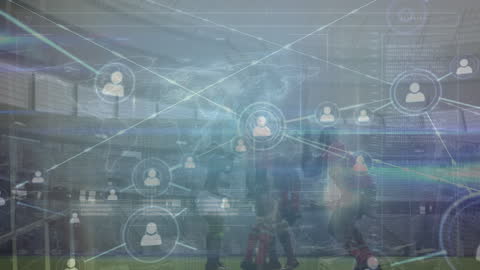 Global Network Digital Overlay on Soccer Game