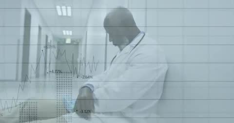 Contemplative Doctor Encountering Medical Challenges and Data