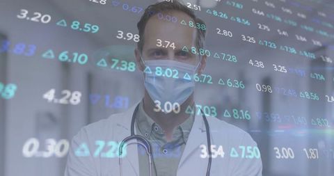 Healthcare Professional Analyzing Digital Data in Modern Hospital
