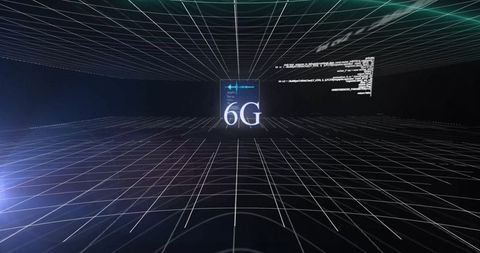 futuristic 6g wireless technology concept with grid and data streams - Download Free Stock Images Pikwizard.com