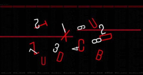 Abstract Digital Art with Floating Numbers and Letters - Download Free Stock Images Pikwizard.com