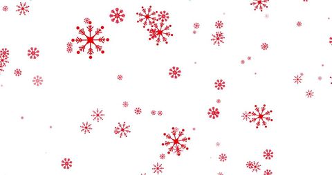 Festive Red Snowflakes on White Background Winter Decoration - Download Free Stock Images Pikwizard.com