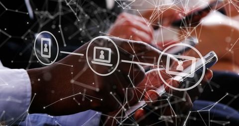 networking and data processing with smart devices - Download Free Stock Images Pikwizard.com