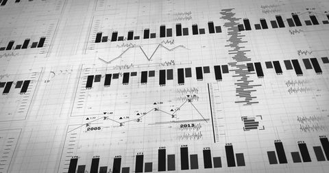 Financial Data Analysis with Graphs and Charts - Download Free Stock Images Pikwizard.com