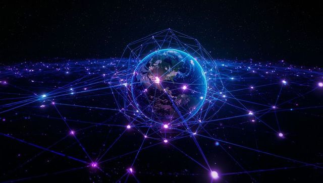 Global Network Concept with Earth and Digital Mesh